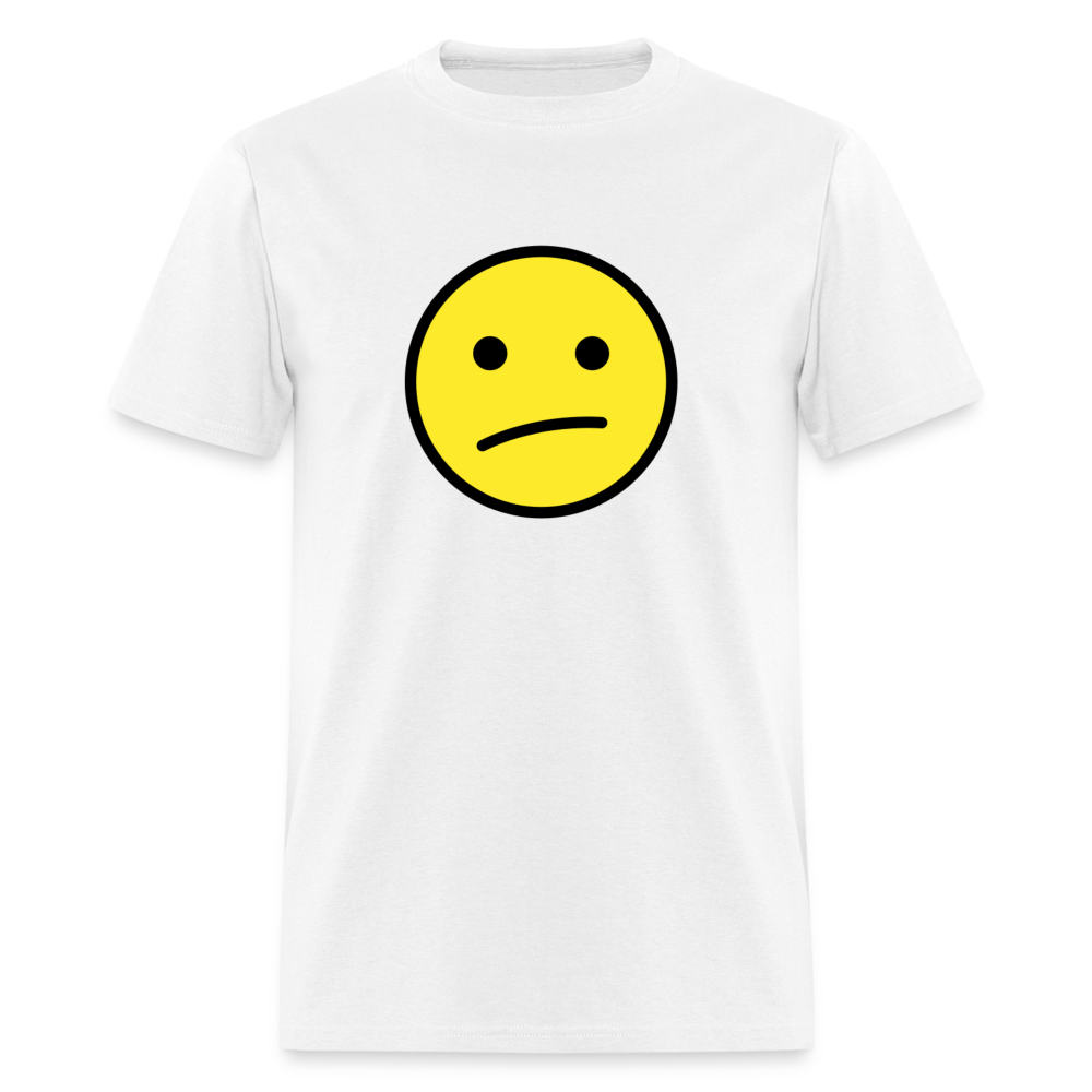 Face with Diagonal Mouth Emoji Unisex Classic T-Shirt - Emoji.Express - white