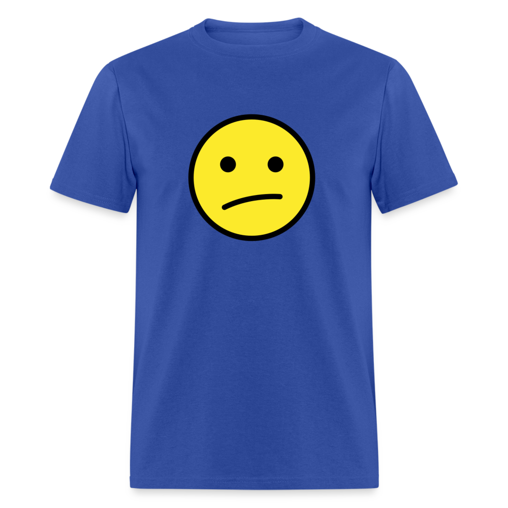 Face with Diagonal Mouth Emoji Unisex Classic T-Shirt - Emoji.Express - royal blue