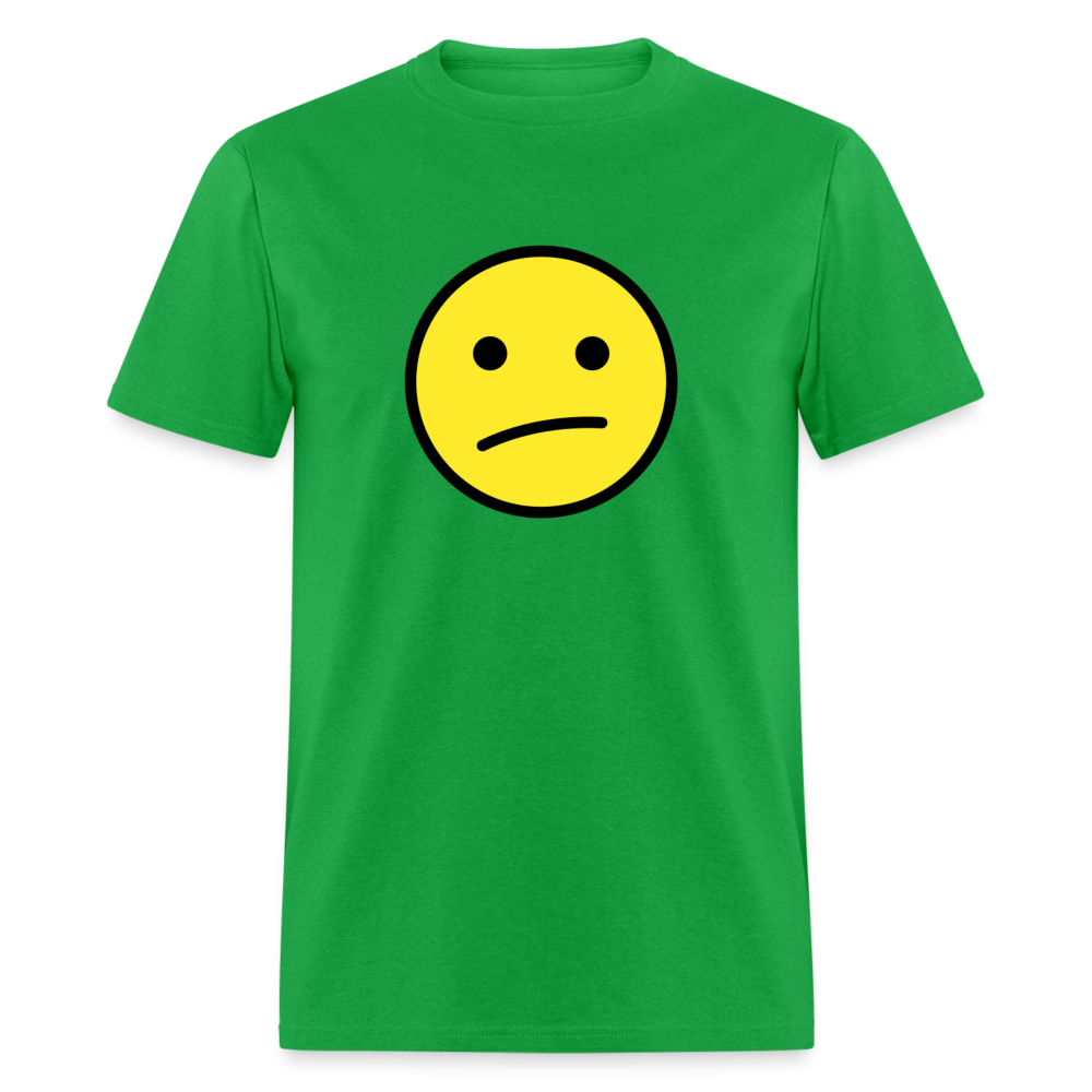 Face with Diagonal Mouth Emoji Unisex Classic T-Shirt - Emoji.Express - bright green