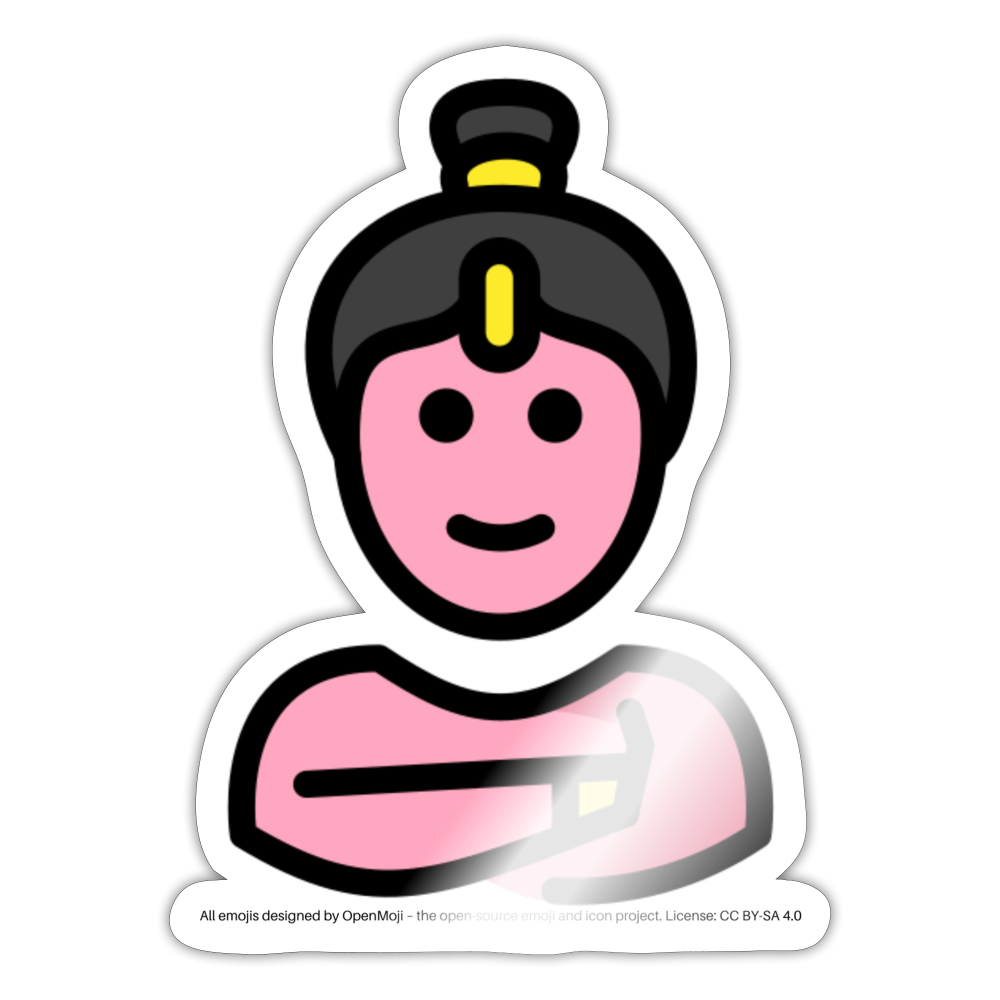 Woman Genie Moji Sticker - Emoji.Express - white glossy