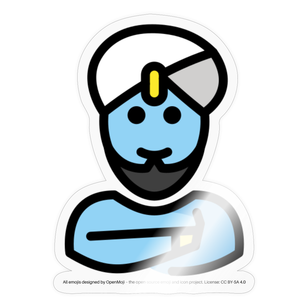 Man Genie Moji Sticker - Emoji.Express - transparent glossy