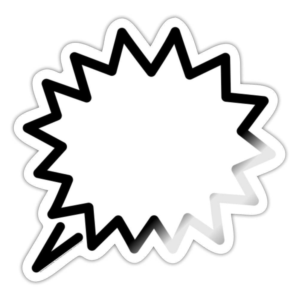 Right Anger Bubble Moji Sticker - Emoji.Express - white glossy