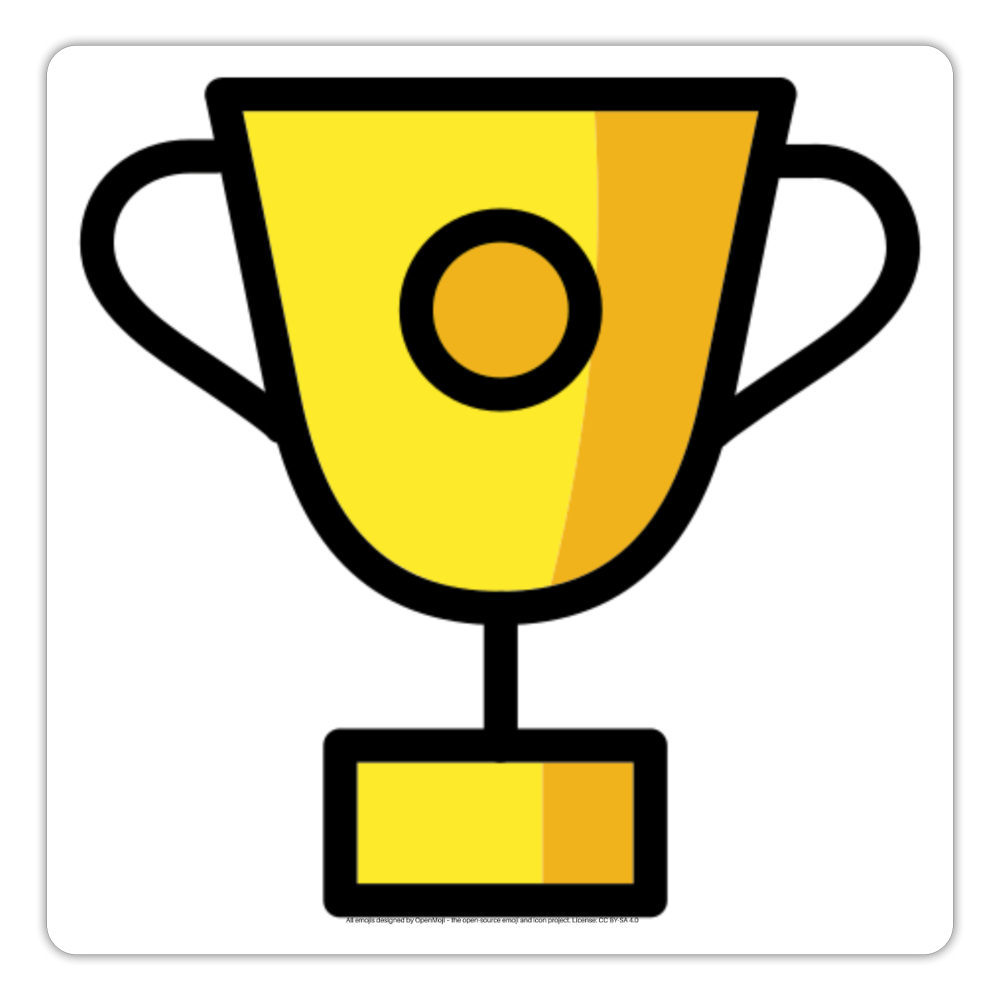 Trophy Moji Sticker - Emoji.Express - white matte