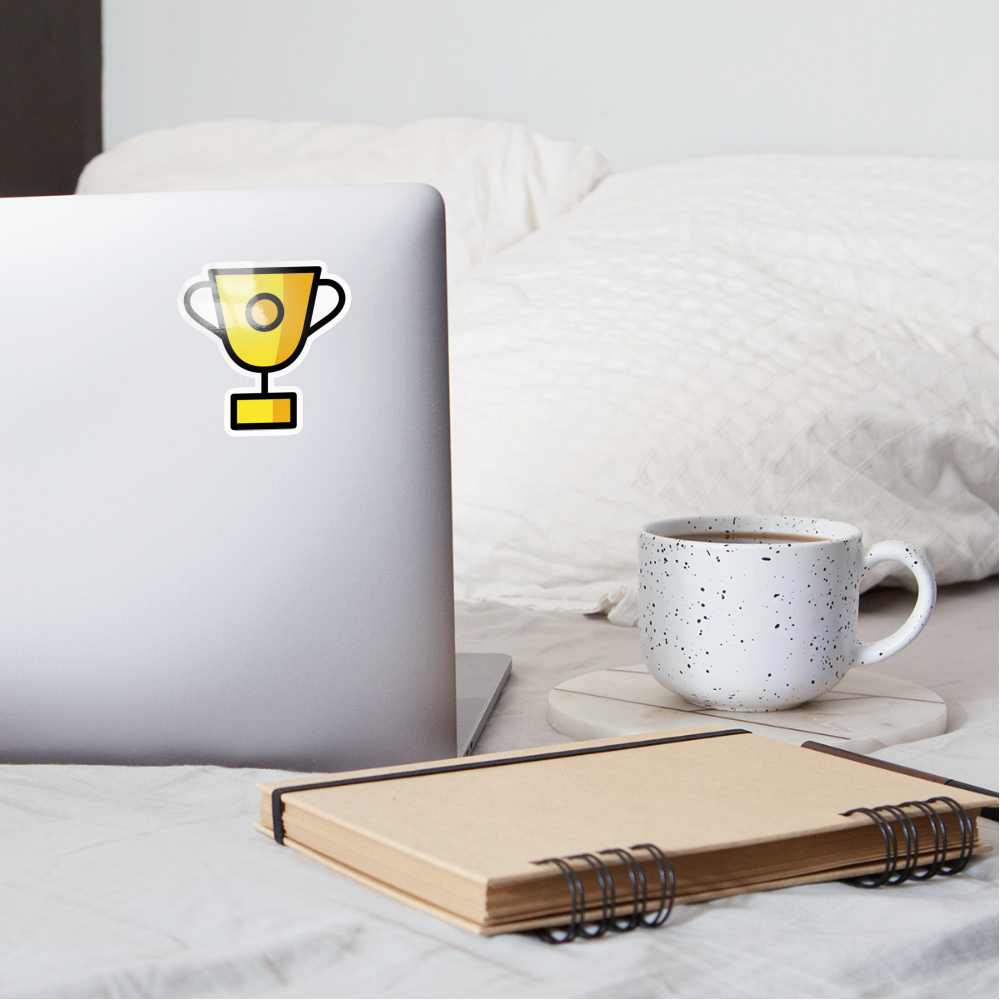 Trophy Moji Sticker - Emoji.Express - white glossy