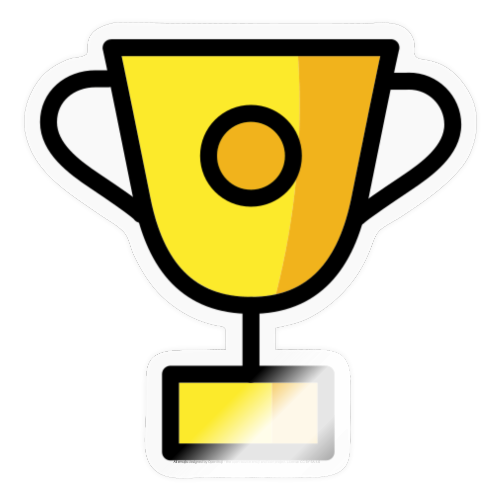 Trophy Moji Sticker - Emoji.Express - transparent glossy