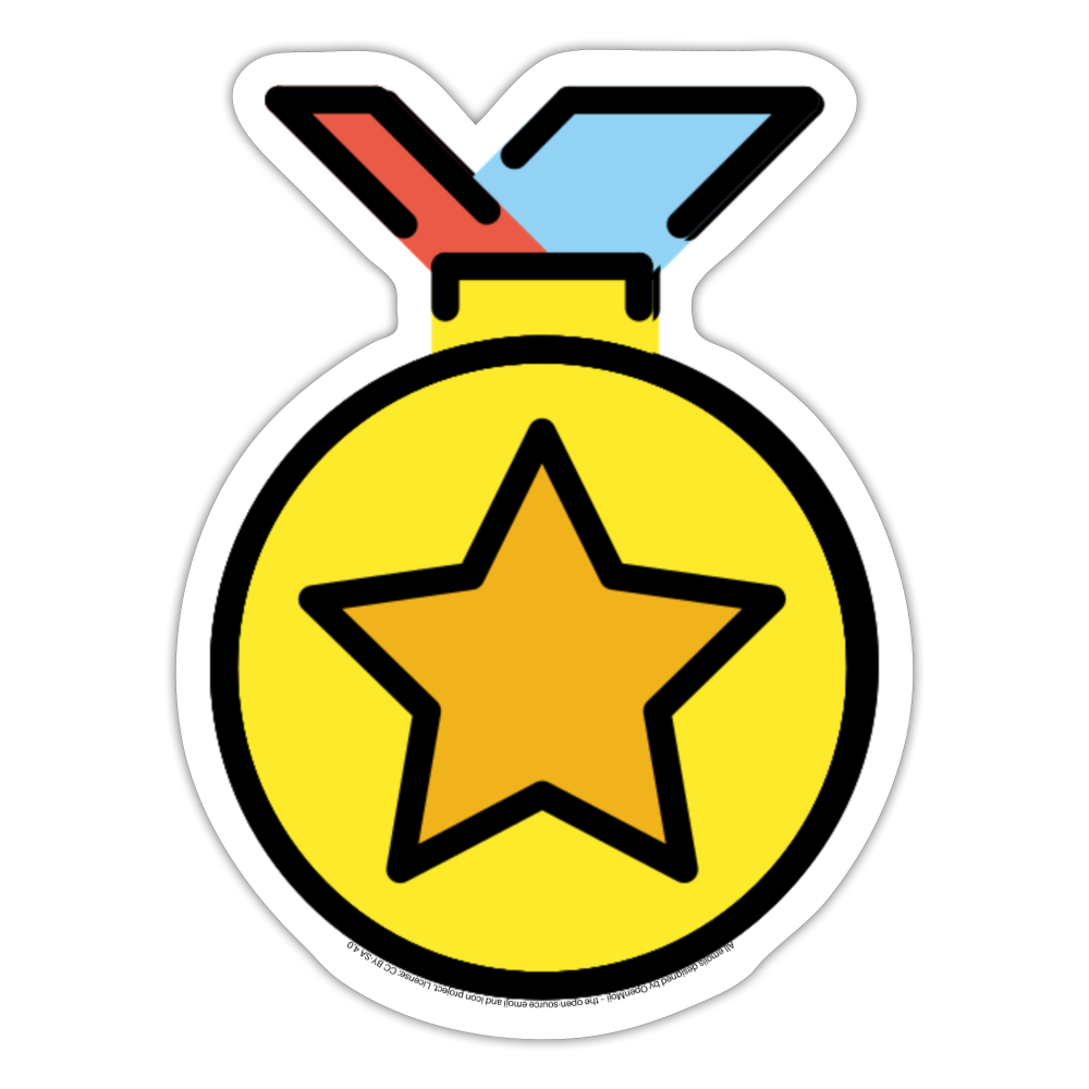Sports Medal Moji Sticker - Emoji.Express - white matte