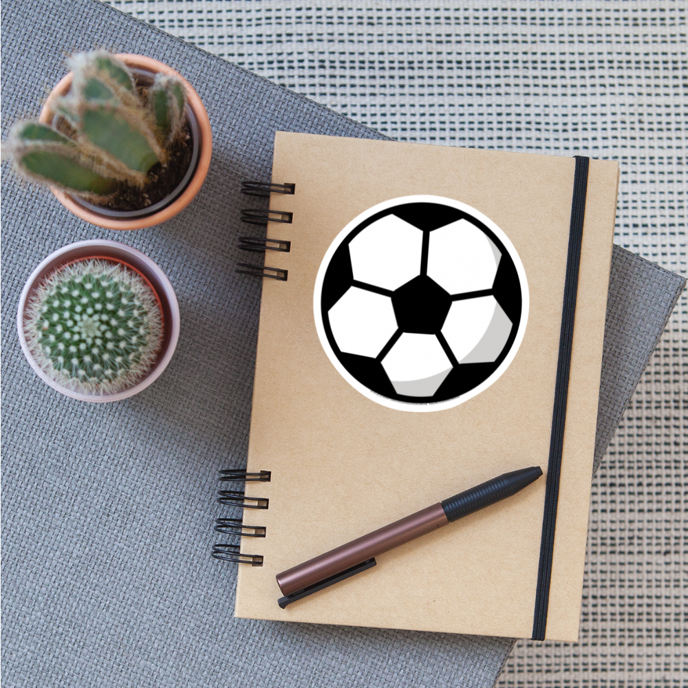 Soccer Ball Moji Sticker - Emoji.Express - white matte