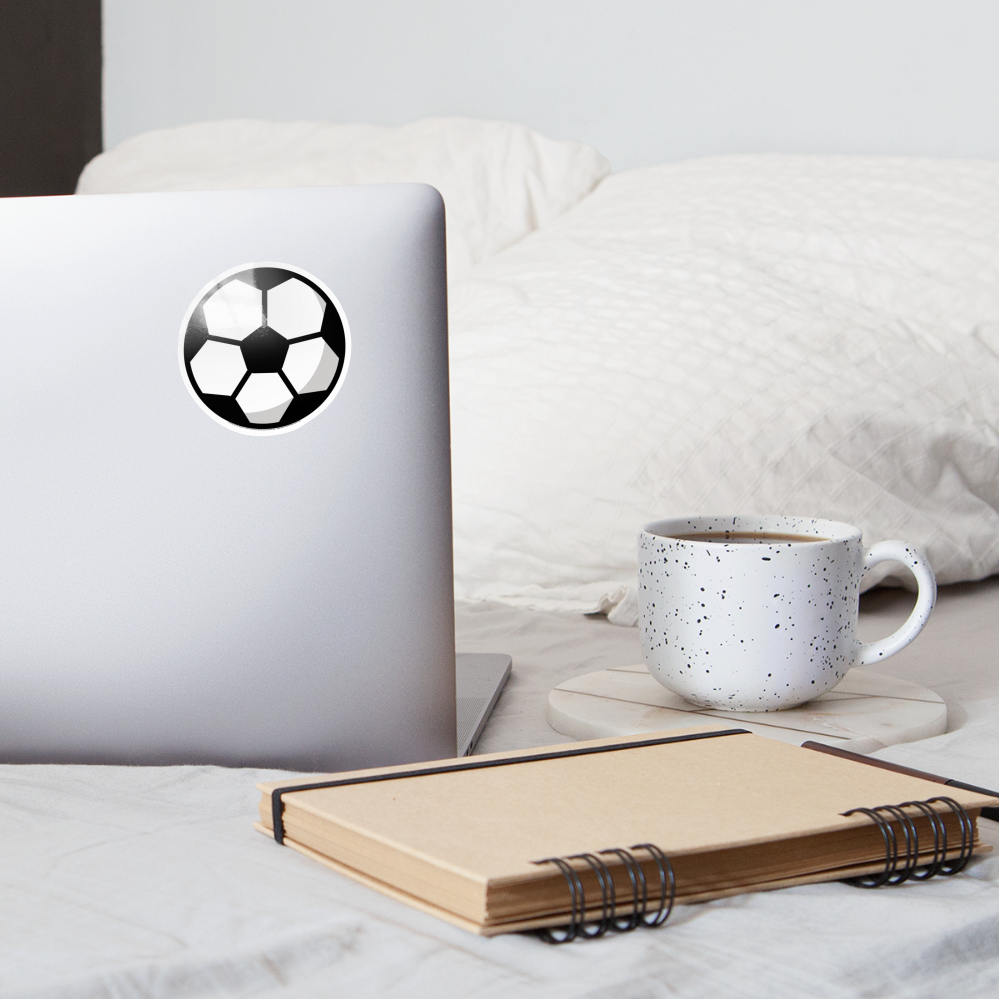 Soccer Ball Moji Sticker - Emoji.Express - white glossy