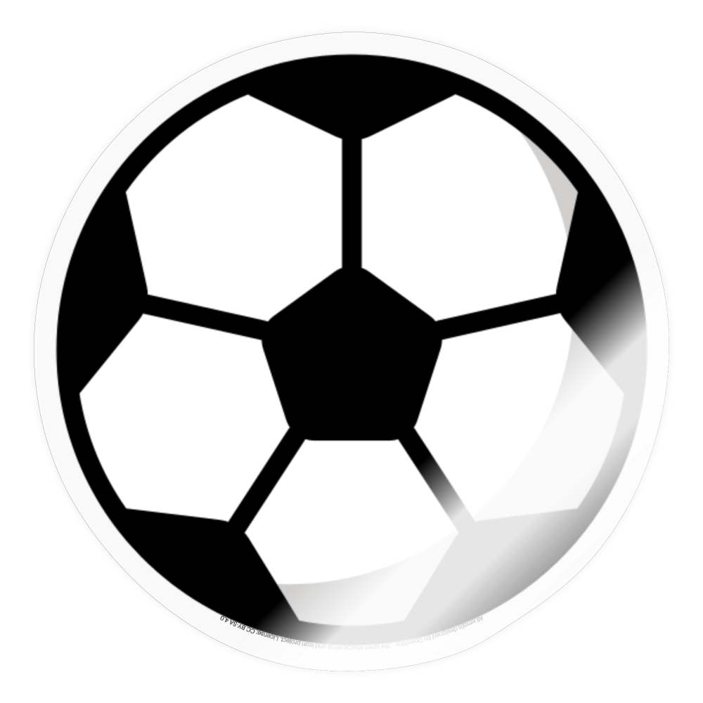 Soccer Ball Moji Sticker - Emoji.Express - transparent glossy