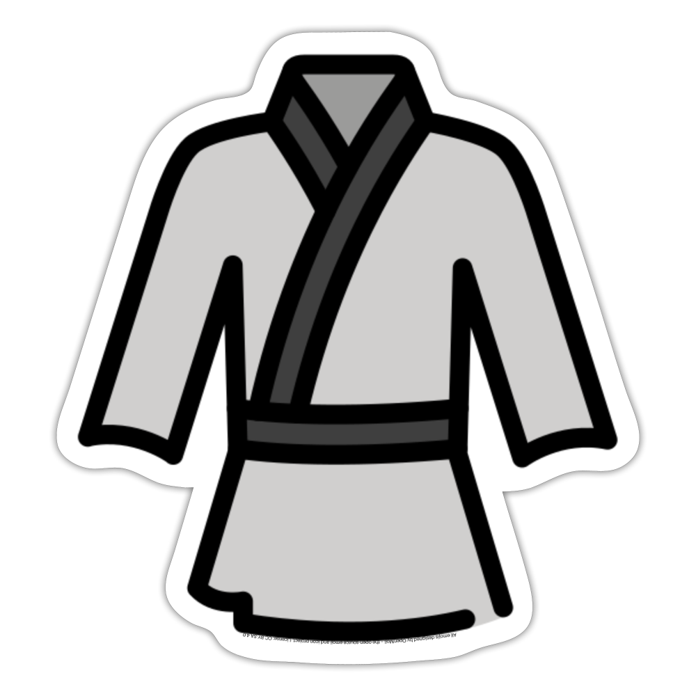 Martial Arts Uniform Moji Sticker - Emoji.Express - white matte