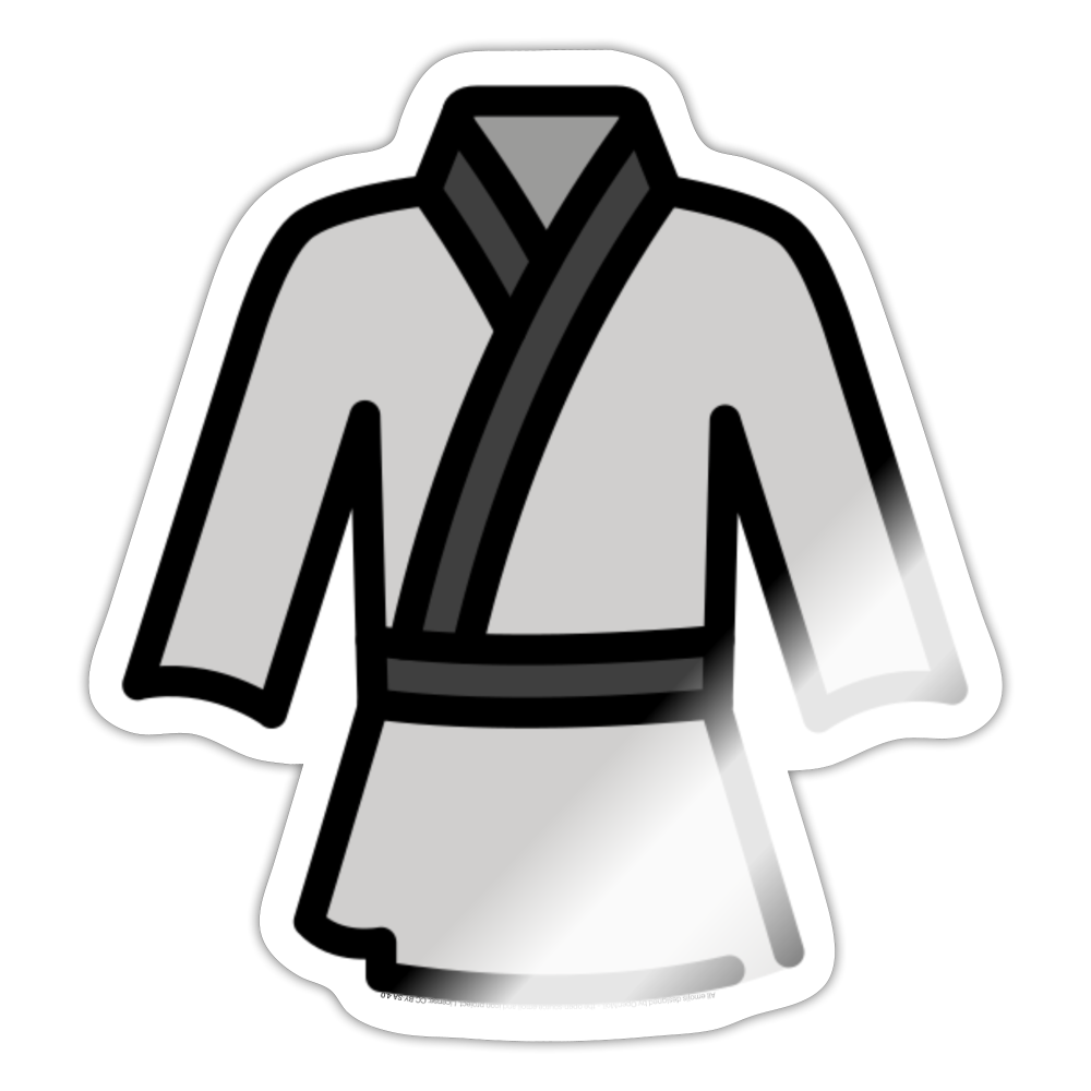 Martial Arts Uniform Moji Sticker - Emoji.Express - white glossy