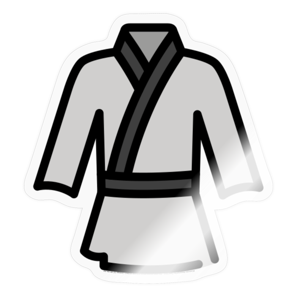 Martial Arts Uniform Moji Sticker - Emoji.Express - transparent glossy