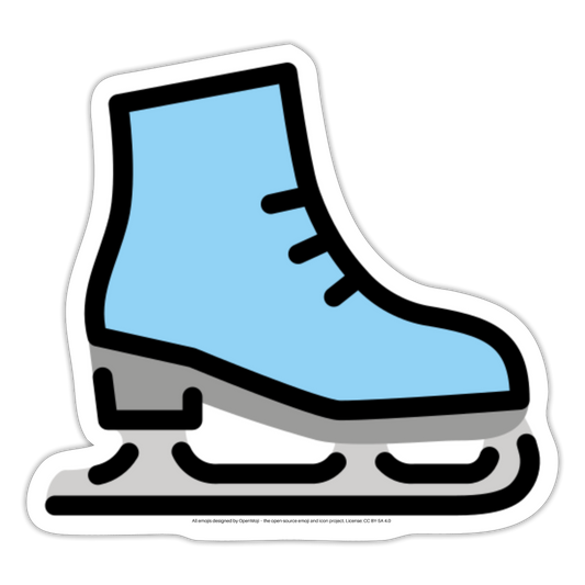 Ice Skate Moji Sticker - Emoji.Express - white matte