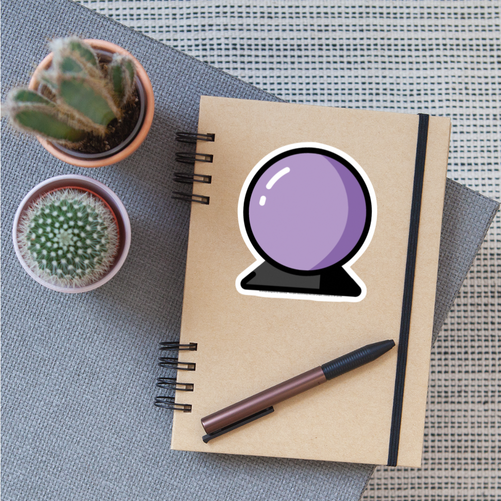 Crystal Ball Moji Sticker - Emoji.Express - white matte