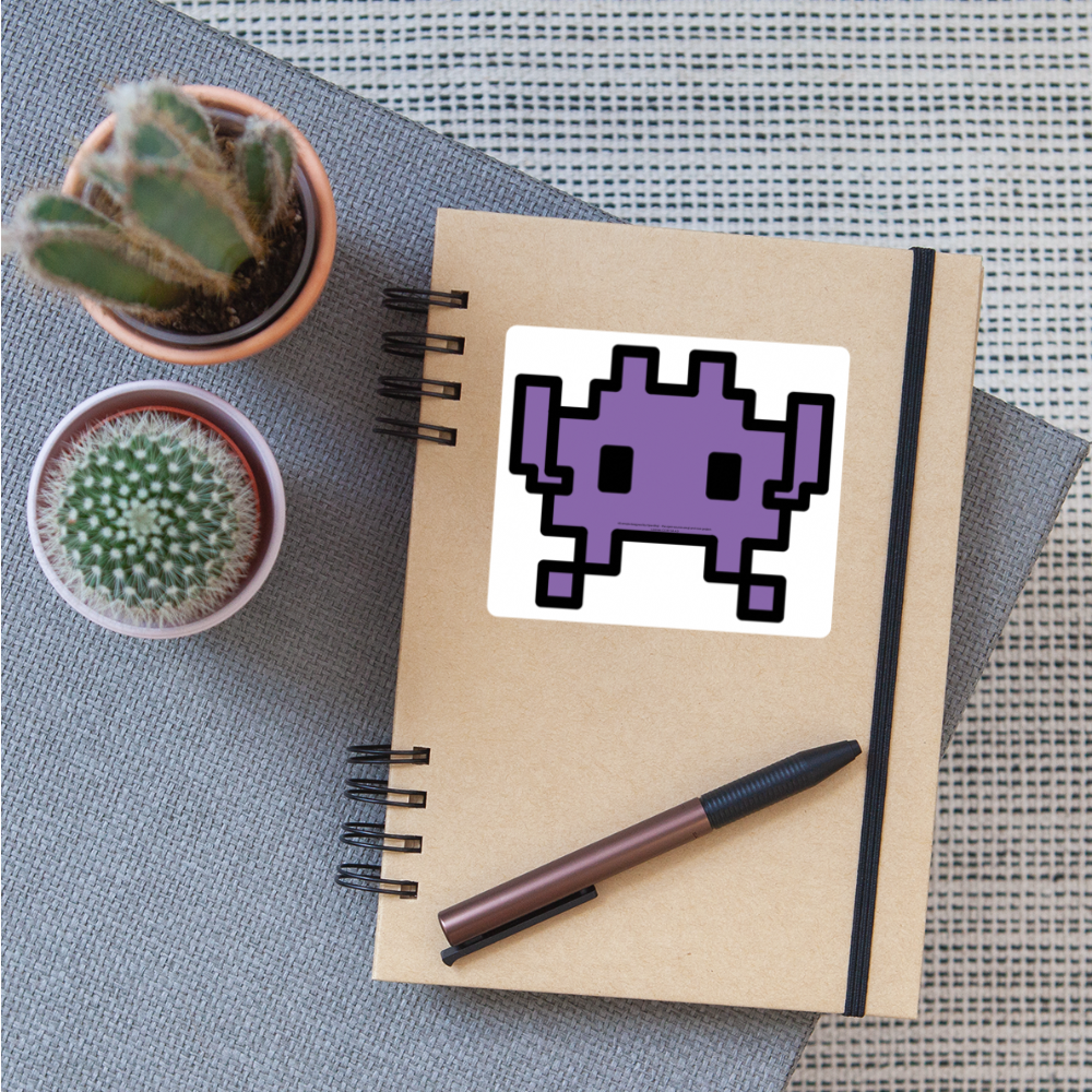 Alien Monster Moji Sticker - Emoji.Express - white matte