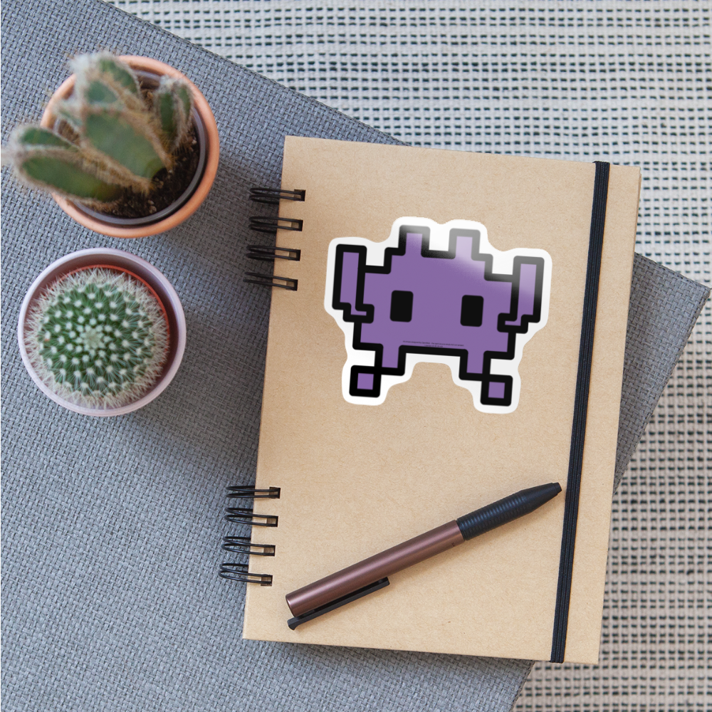 Alien Monster Moji Sticker - Emoji.Express - white glossy