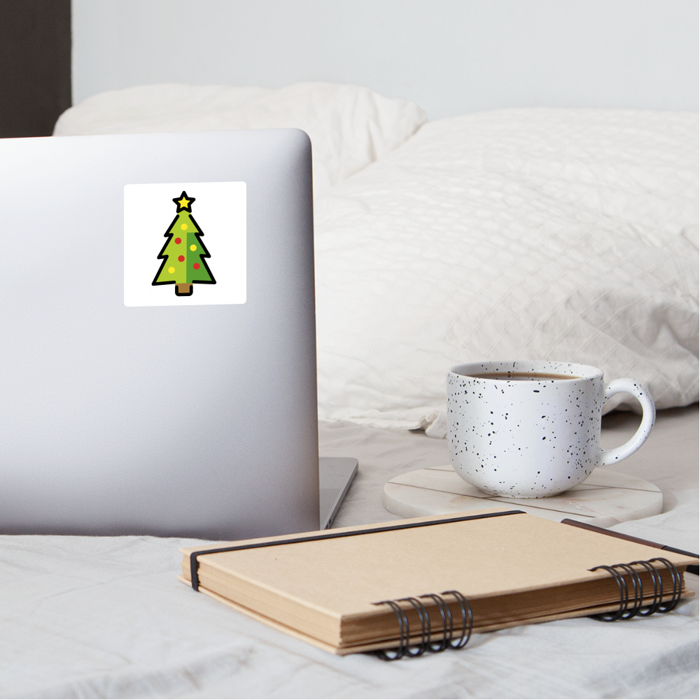 Christmas Tree Moji Sticker - Emoji.Express - white matte