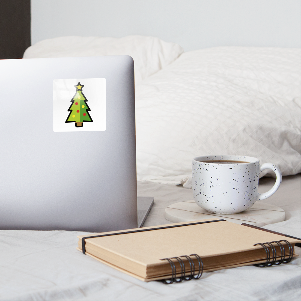 Christmas Tree Moji Sticker - Emoji.Express - white glossy