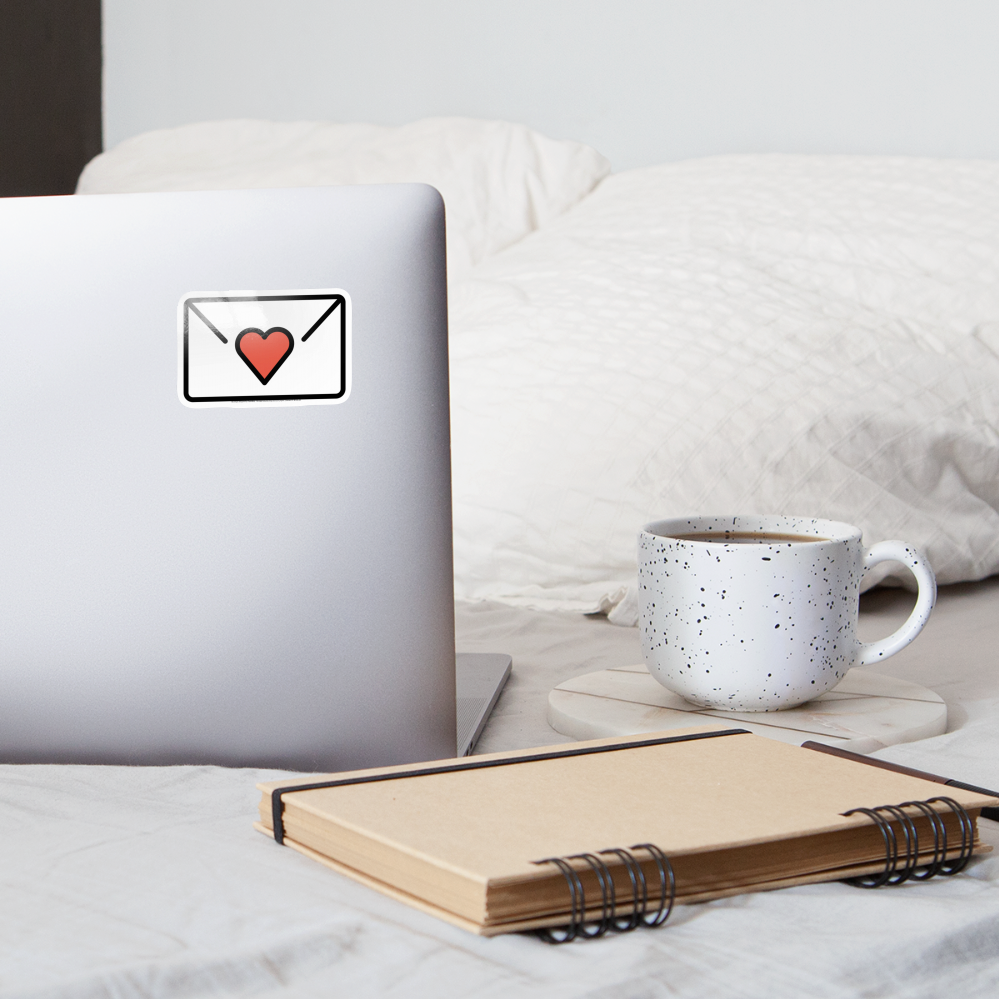 Love Letter Moji Sticker - Emoji.Express - white glossy