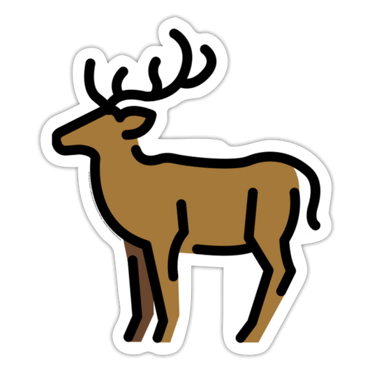 Deer Moji Sticker - Emoji.Express - white matte