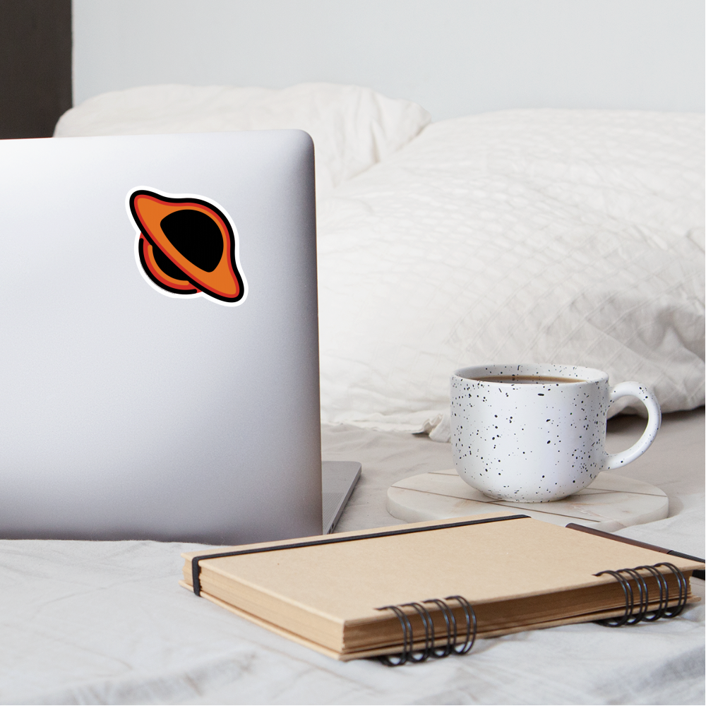 Black Hole Moji Sticker - Emoji.Express - white matte