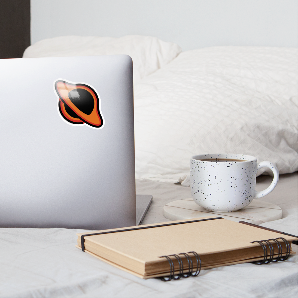 Black Hole Moji Sticker - Emoji.Express - white glossy