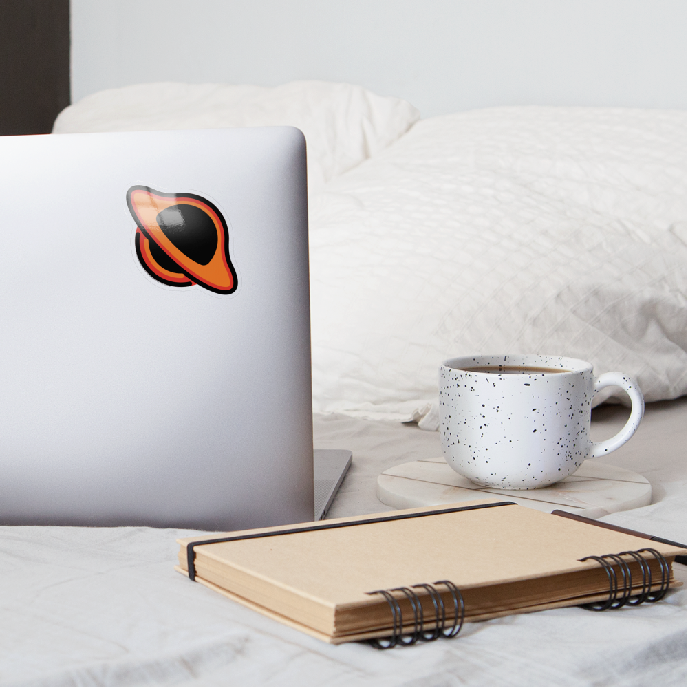 Black Hole Moji Sticker - Emoji.Express - transparent glossy