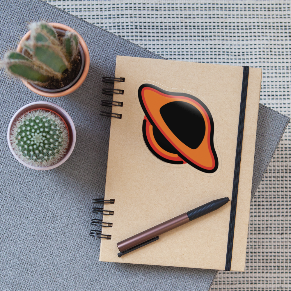 Black Hole Moji Sticker - Emoji.Express - transparent glossy