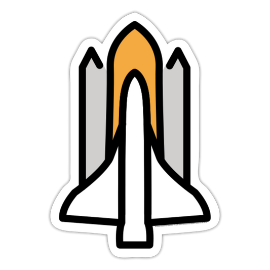 Space Shuttle Moji Sticker - Emoji.Express - white matte