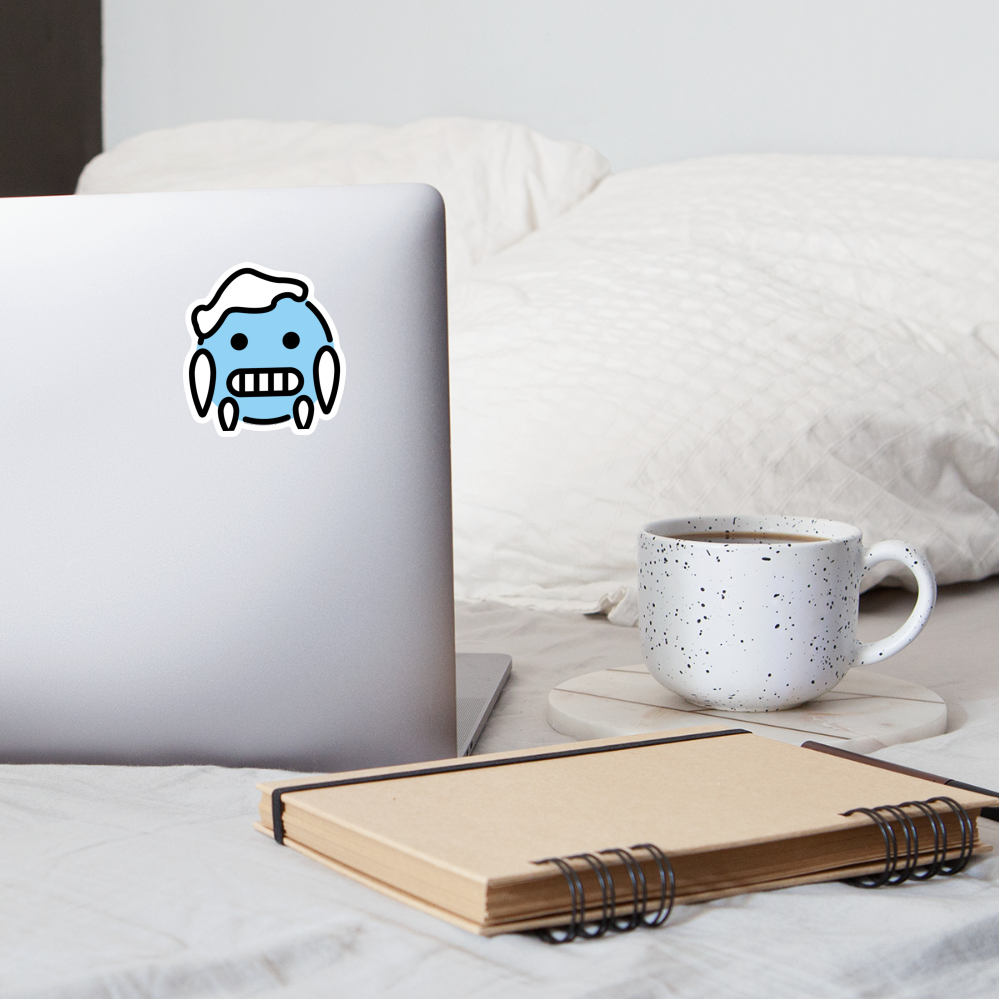 Cold Face Moji Sticker - Emoji.Express - white matte