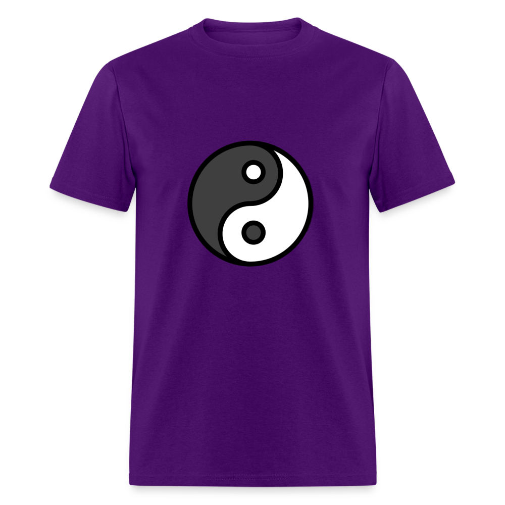 Yin Yang Emoji Unisex Classic T-Shirt - Emoji.Express - purple