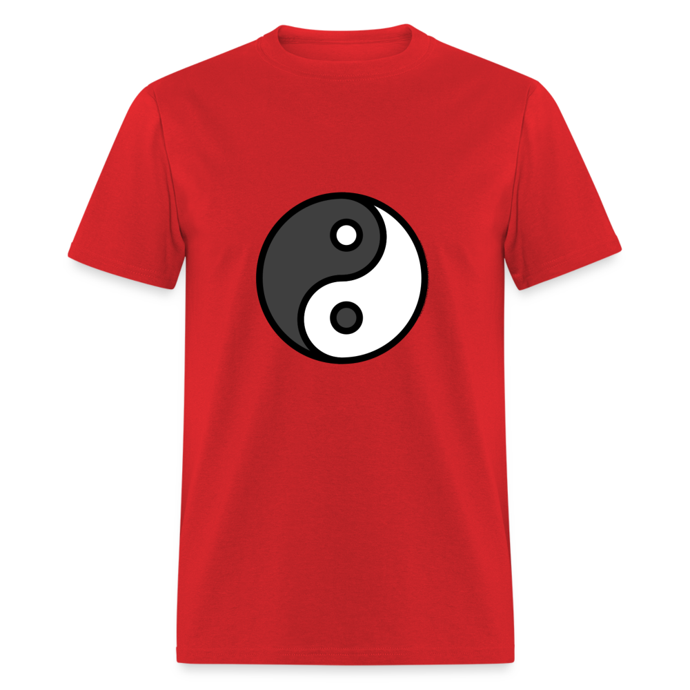 Yin Yang Emoji Unisex Classic T-Shirt - Emoji.Express - red