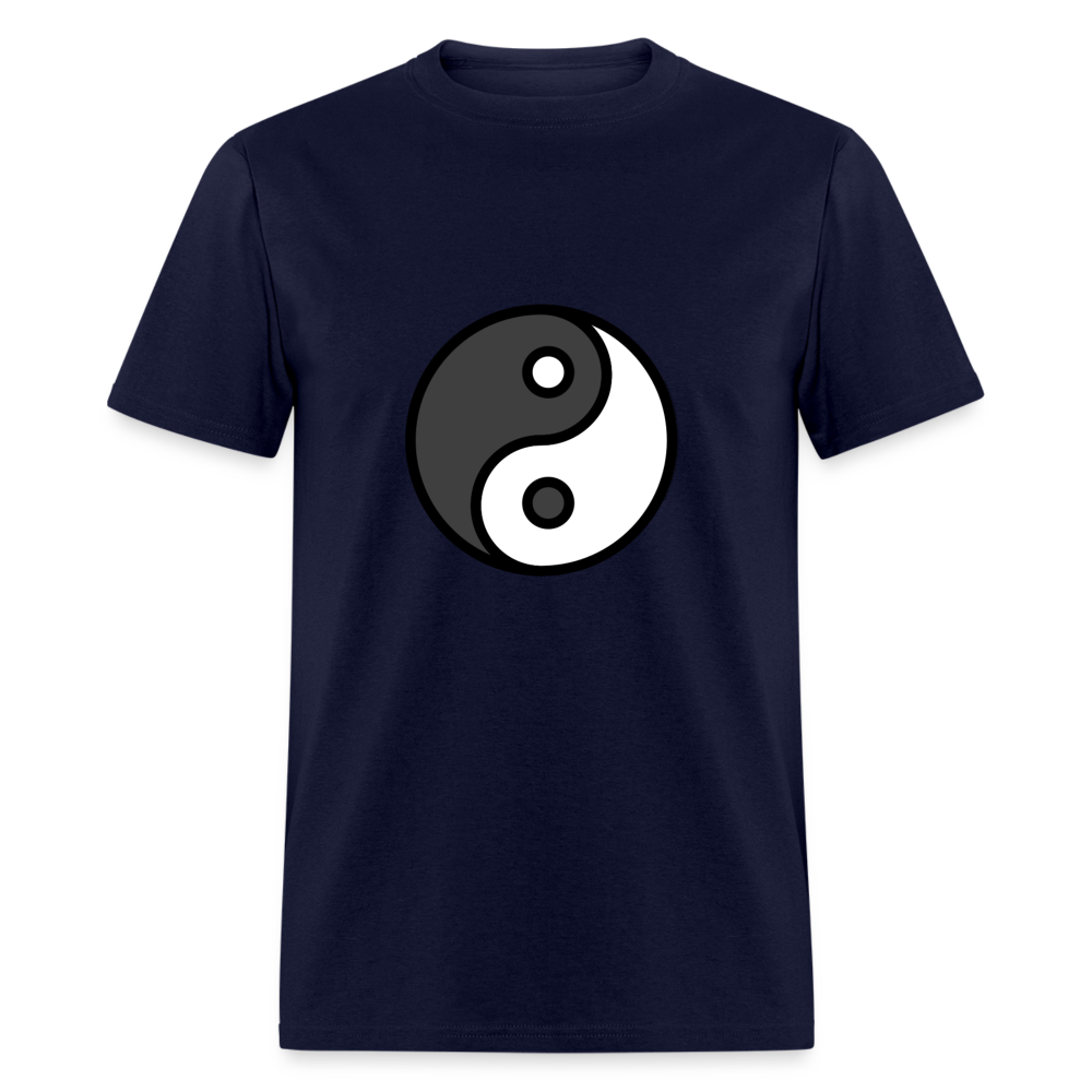 Yin Yang Emoji Unisex Classic T-Shirt - Emoji.Express - navy