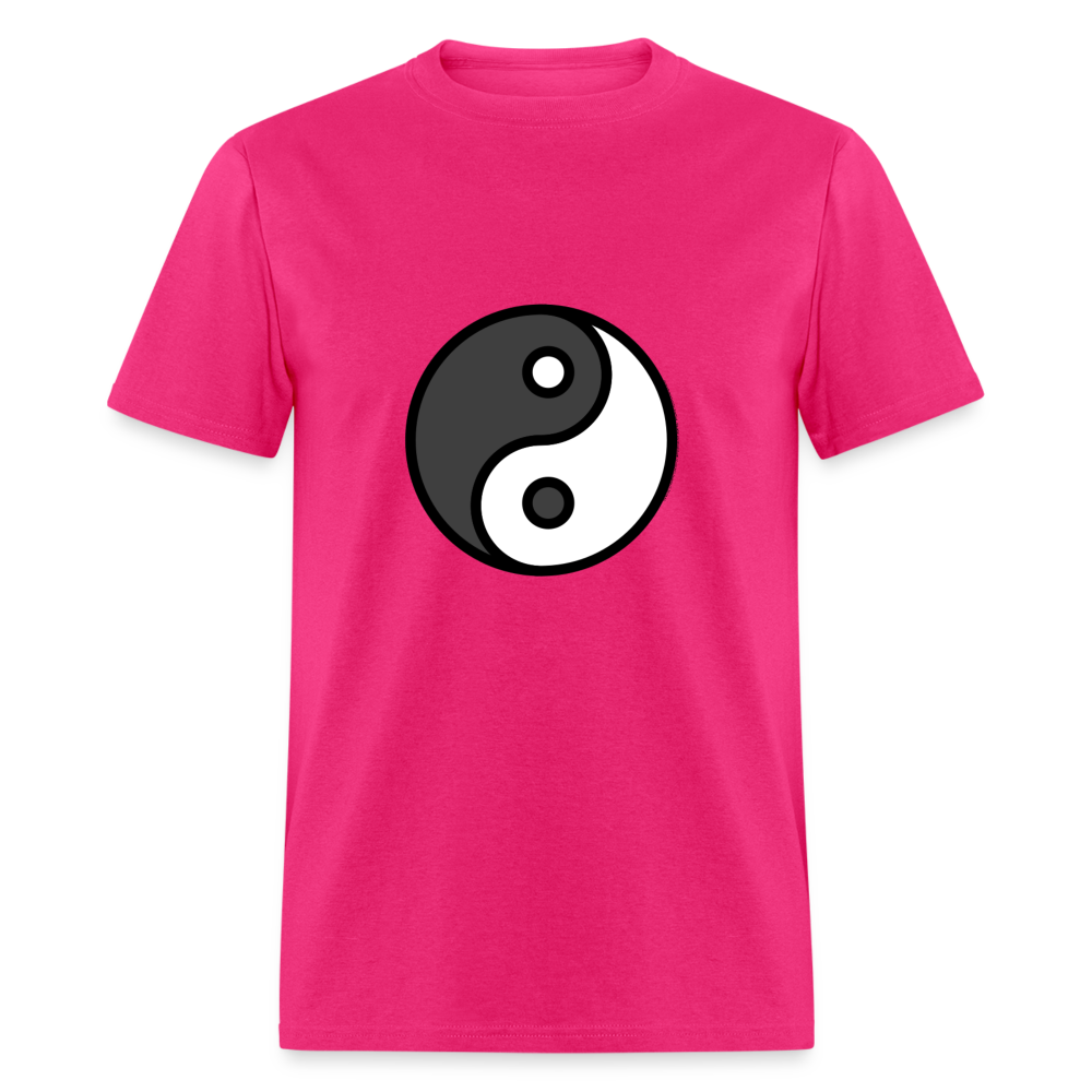 Yin Yang Emoji Unisex Classic T-Shirt - Emoji.Express - fuchsia
