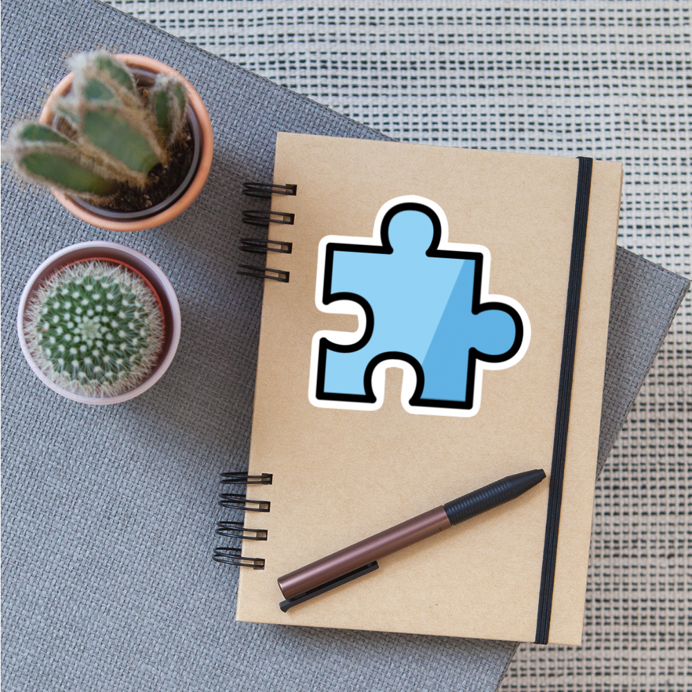 Puzzle Piece Moji Sticker - Emoji.Express - white matte