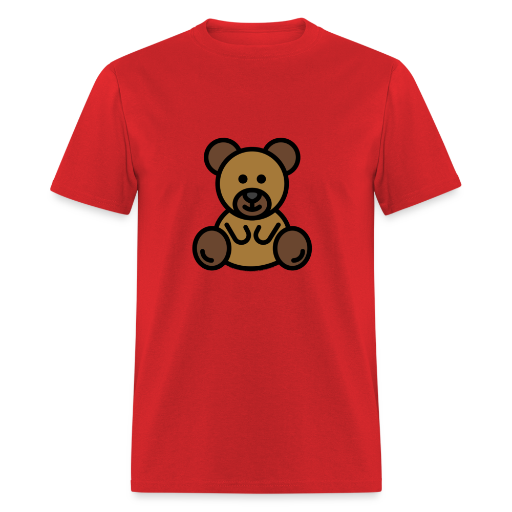 Teddy Bear Moji Unisex Classic T-Shirt - Emoji.Express - red