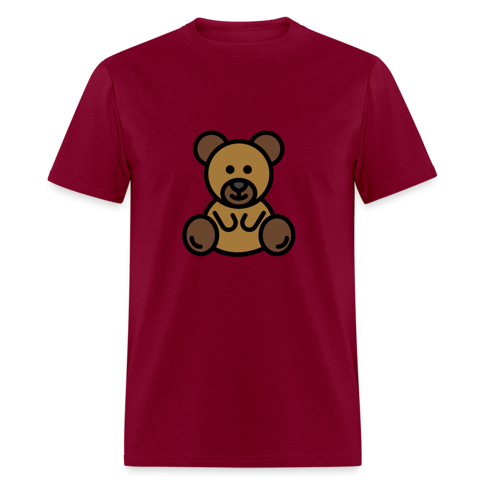 Teddy Bear Moji Unisex Classic T-Shirt - Emoji.Express - burgundy