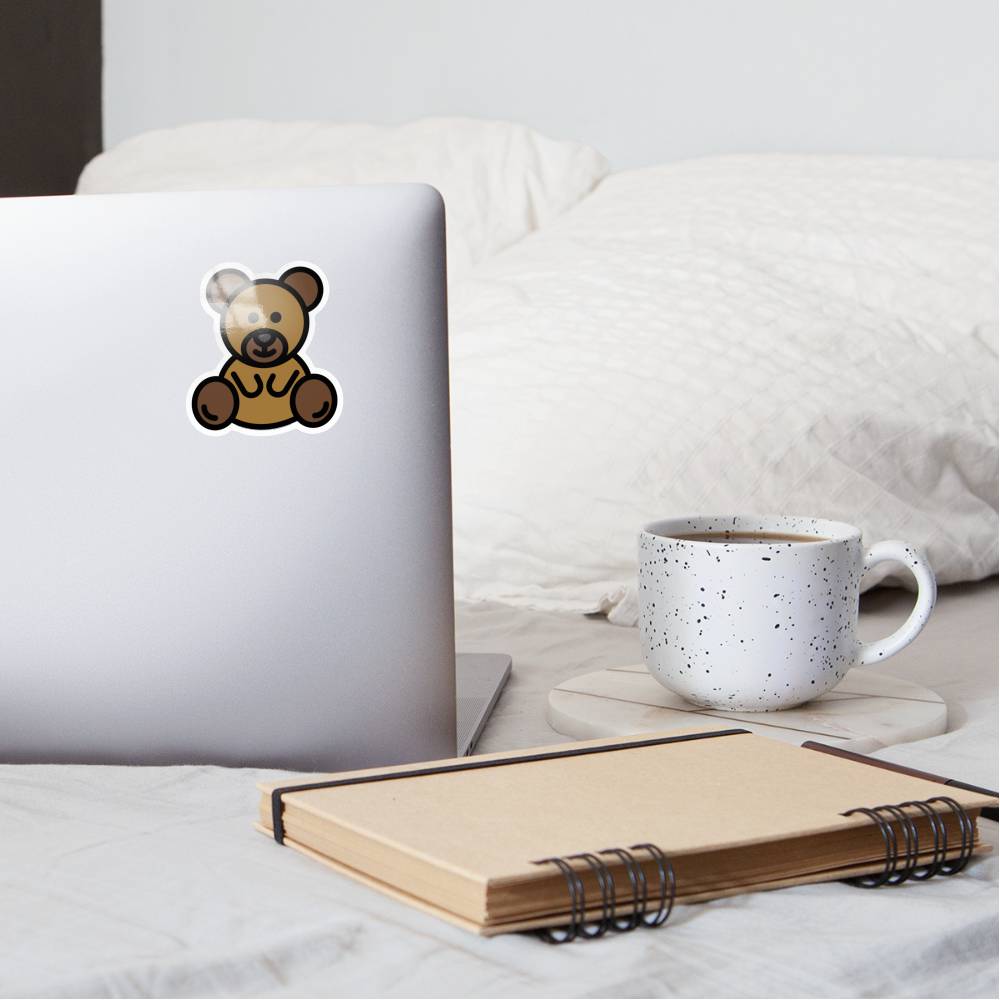 Teddy Bear Moji Sticker - Emoji.Express - white glossy