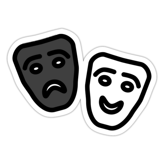 Performing Arts Moji Sticker - Emoji.Express - white matte