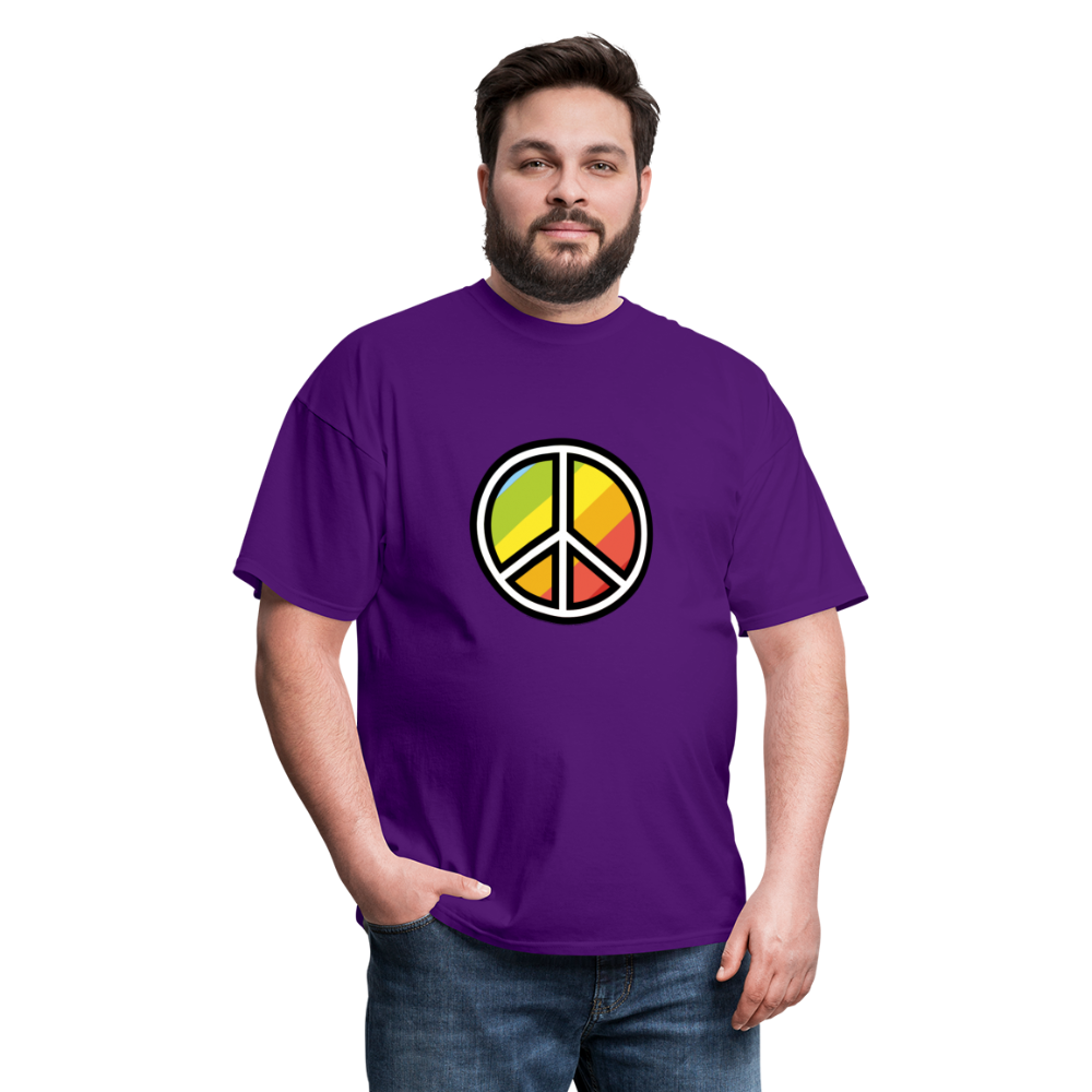 Peace Symbol Moji Unisex Classic T-Shirt - Emoji.Express - purple
