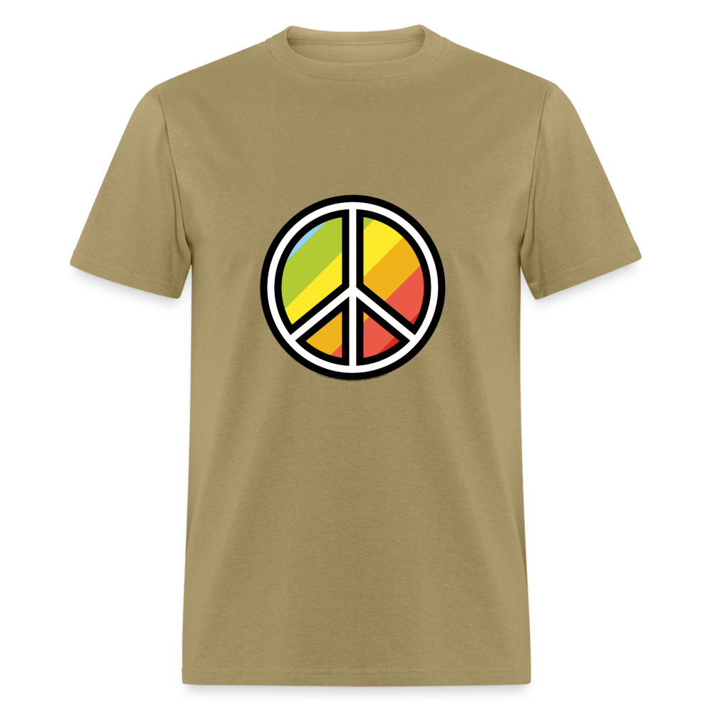 Peace Symbol Moji Unisex Classic T-Shirt - Emoji.Express - khaki