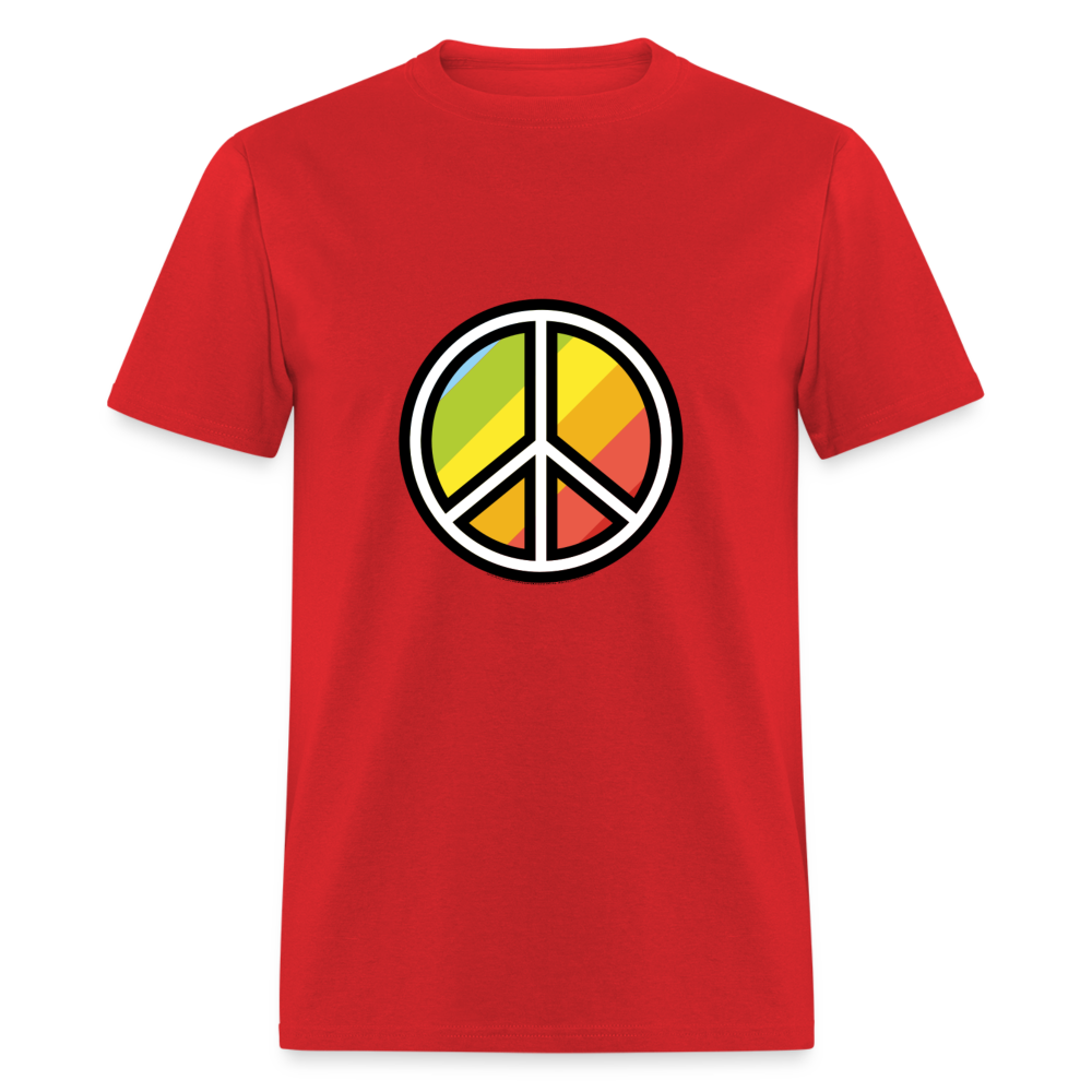 Peace Symbol Moji Unisex Classic T-Shirt - Emoji.Express - red