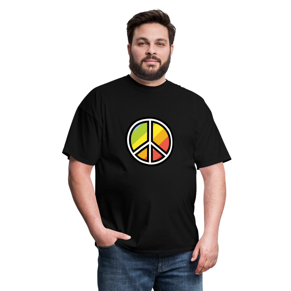 Peace Symbol Moji Unisex Classic T-Shirt - Emoji.Express - black