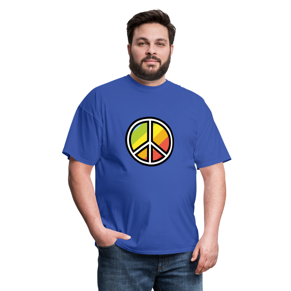 Peace Symbol Moji Unisex Classic T-Shirt - Emoji.Express - royal blue