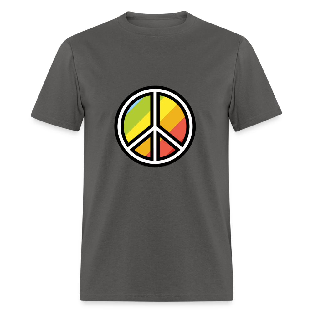 Peace Symbol Moji Unisex Classic T-Shirt - Emoji.Express - charcoal