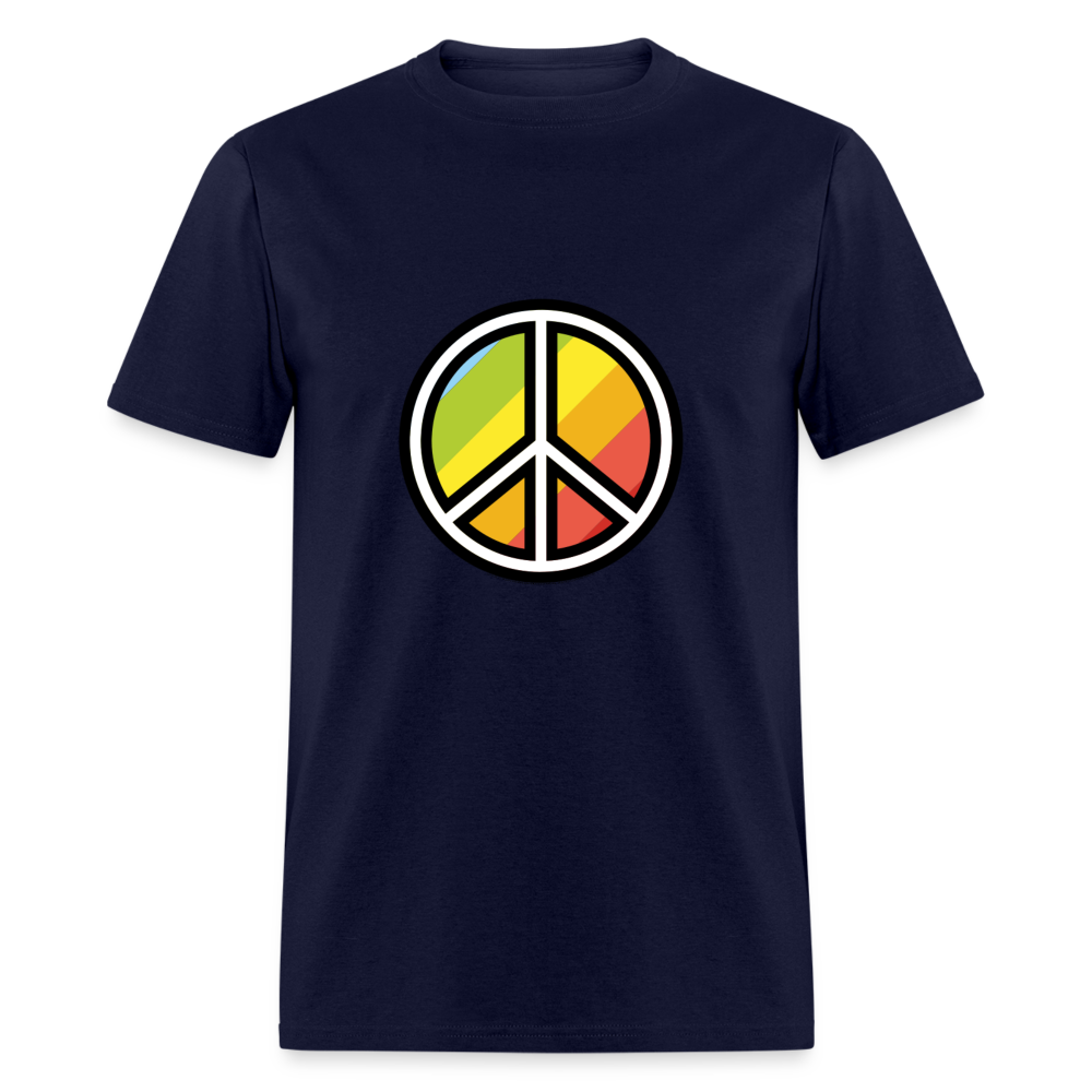 Peace Symbol Moji Unisex Classic T-Shirt - Emoji.Express - navy