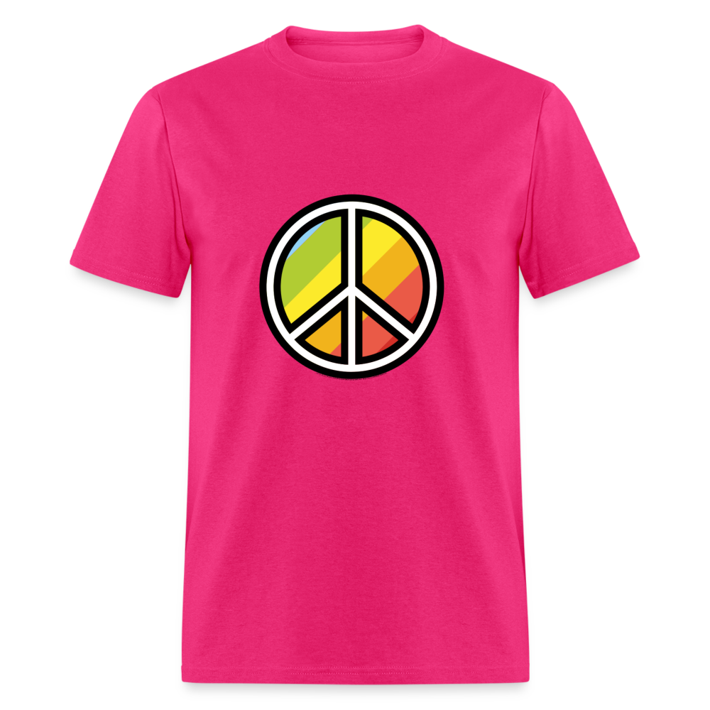 Peace Symbol Moji Unisex Classic T-Shirt - Emoji.Express - fuchsia