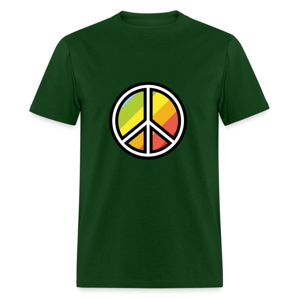 Peace Symbol Moji Unisex Classic T-Shirt - Emoji.Express - forest green