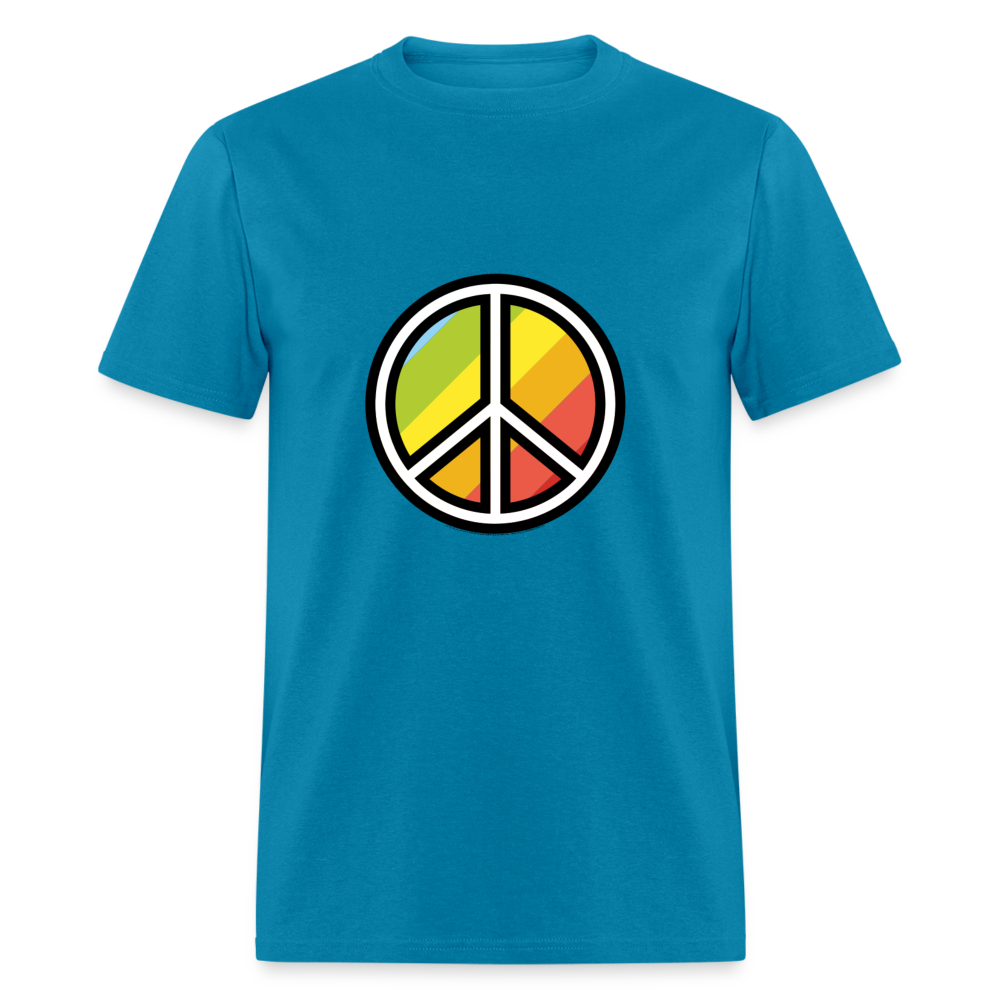 Peace Symbol Moji Unisex Classic T-Shirt - Emoji.Express - turquoise