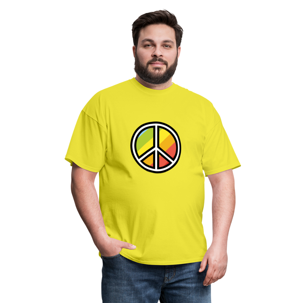 Peace Symbol Moji Unisex Classic T-Shirt - Emoji.Express - yellow